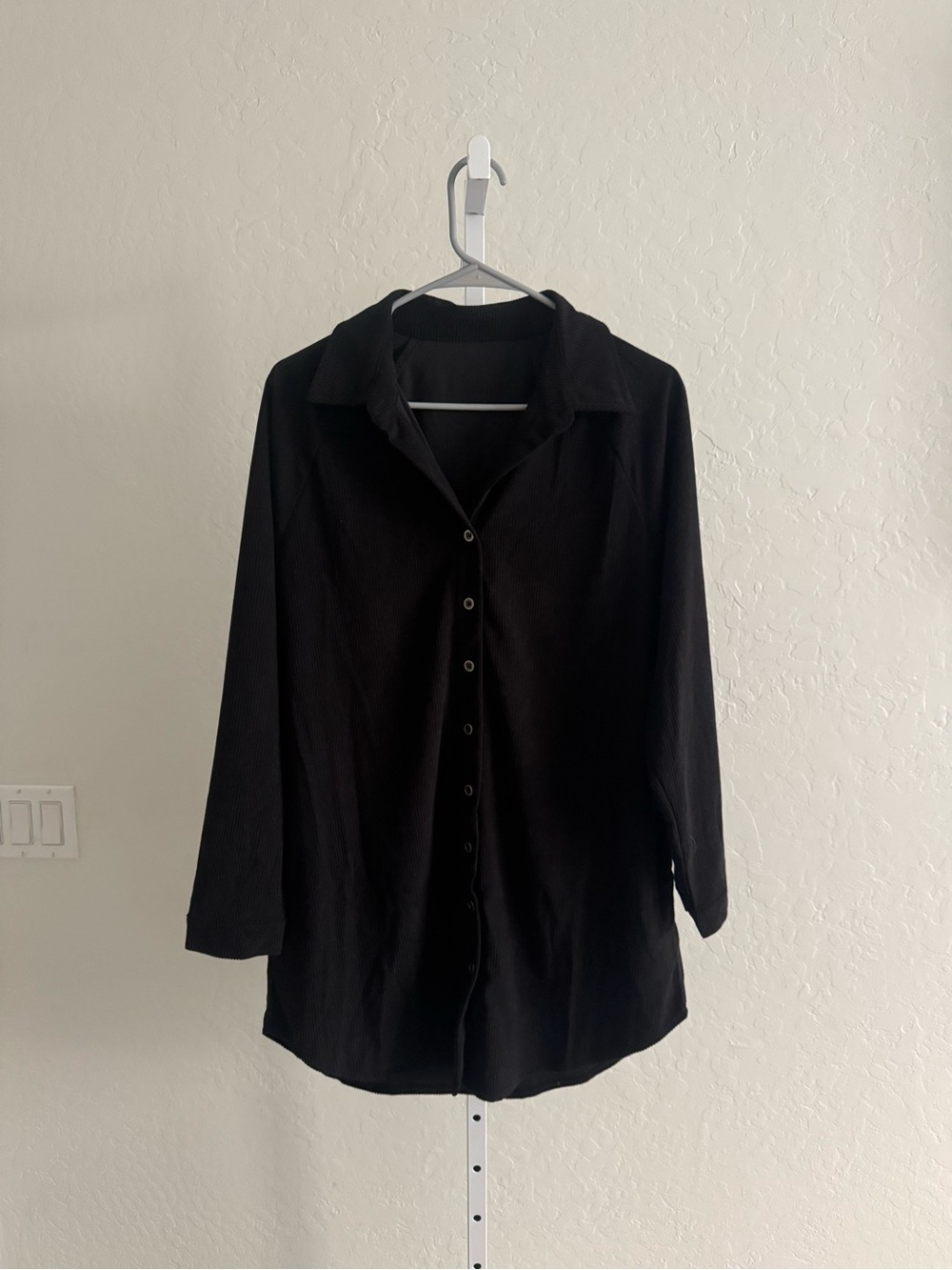Amazon Black Button-Up Women's Tunic Shirt